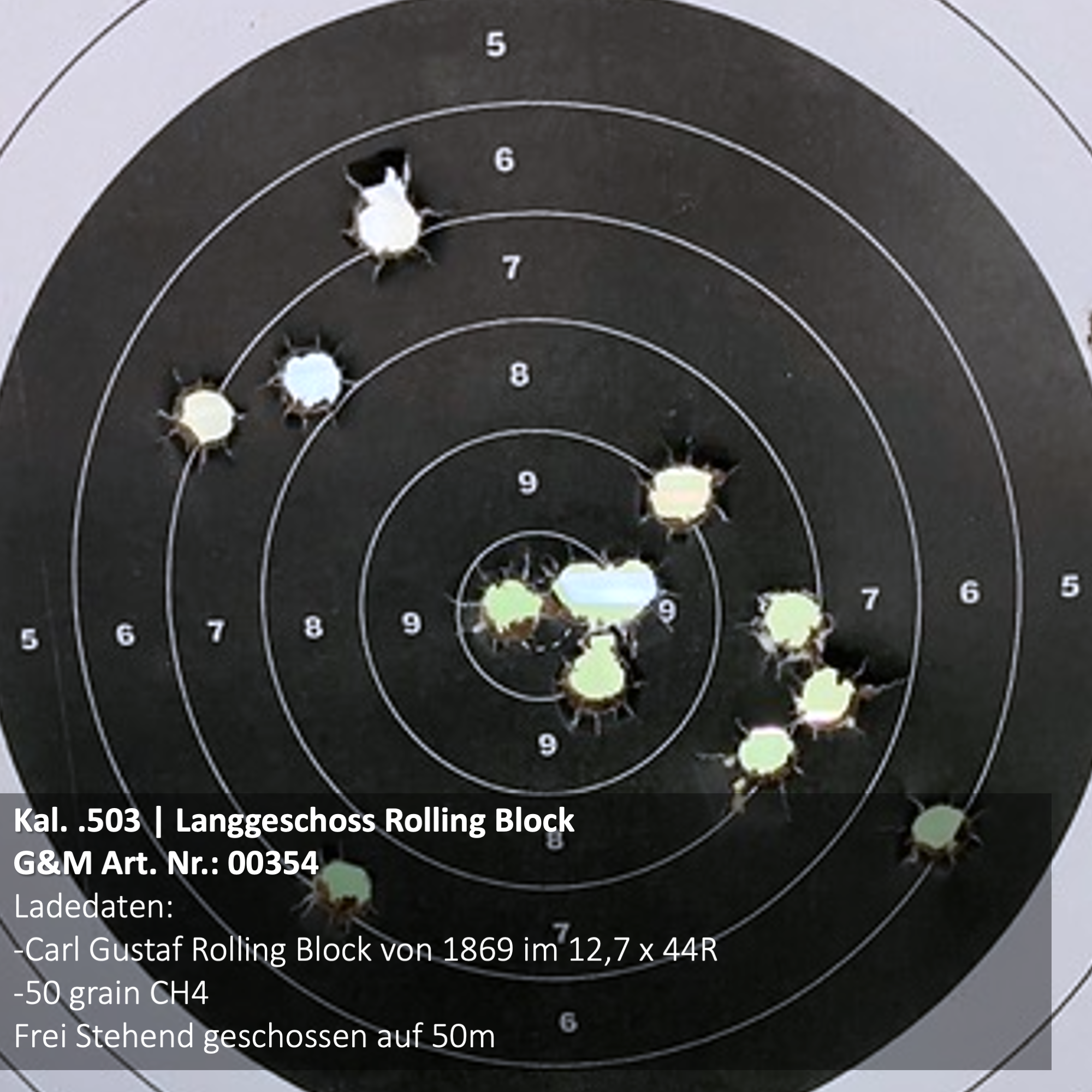 Cal.503 | Bloc roulant à balle longue | 12,7 × 44 R