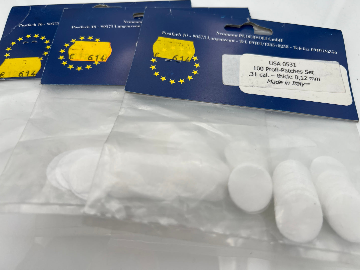 Patchs de plâtre grenaillés (20 mm / 0,2 mm)