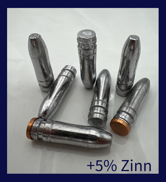 Kal. .312 | .308 Win | .303 Brit. | .30-06 und 7,65 Argent | Langgeschoss GC | 5% Zinn