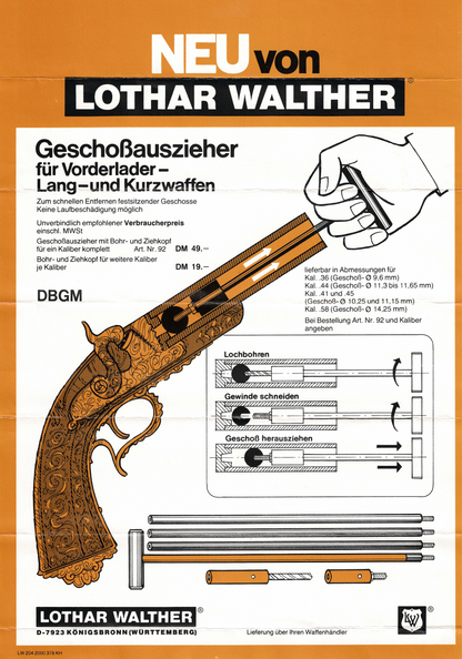 Bullet extractor | Lothar Walther | REMAINING STOCK