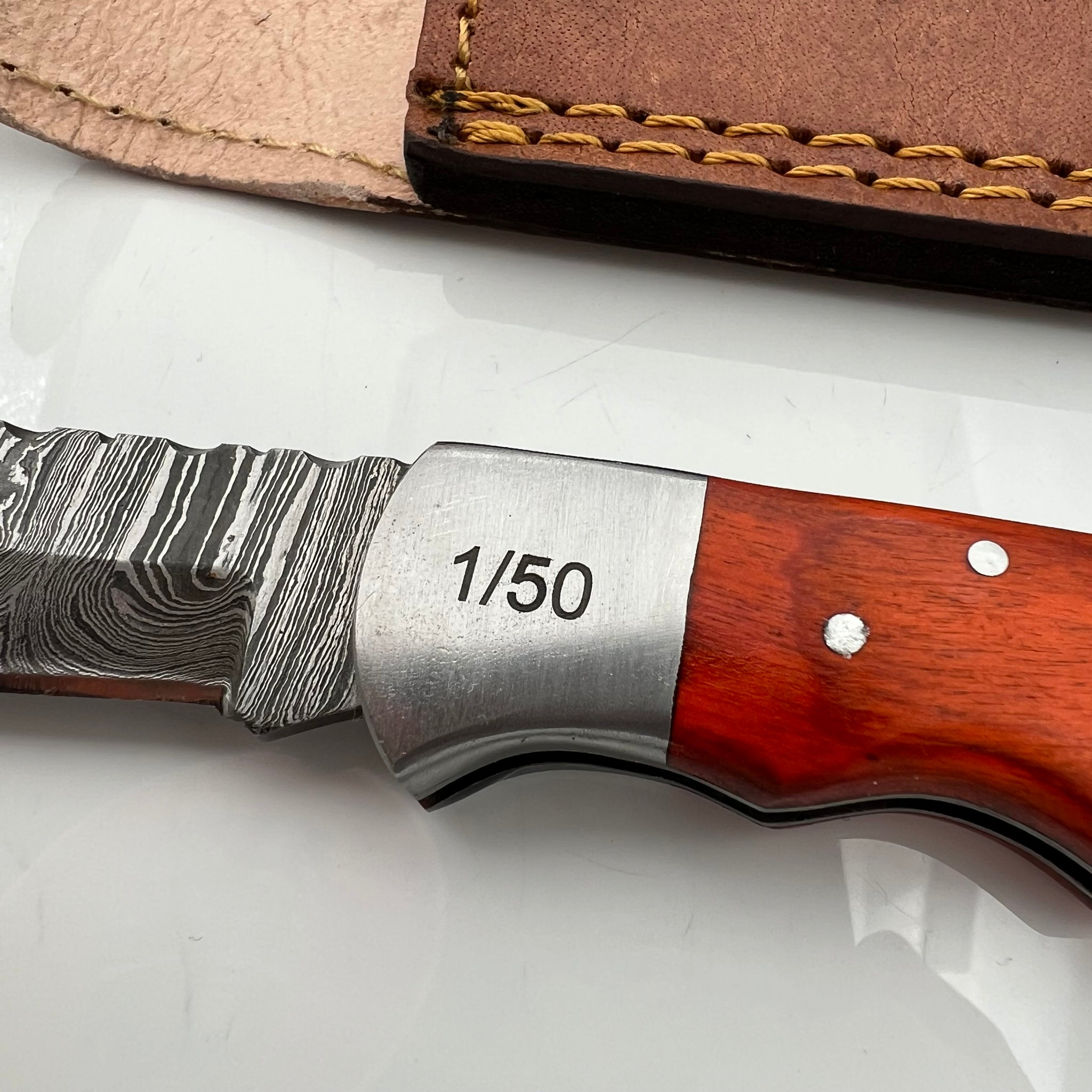 G & M limitiertes Damast Klappmesser