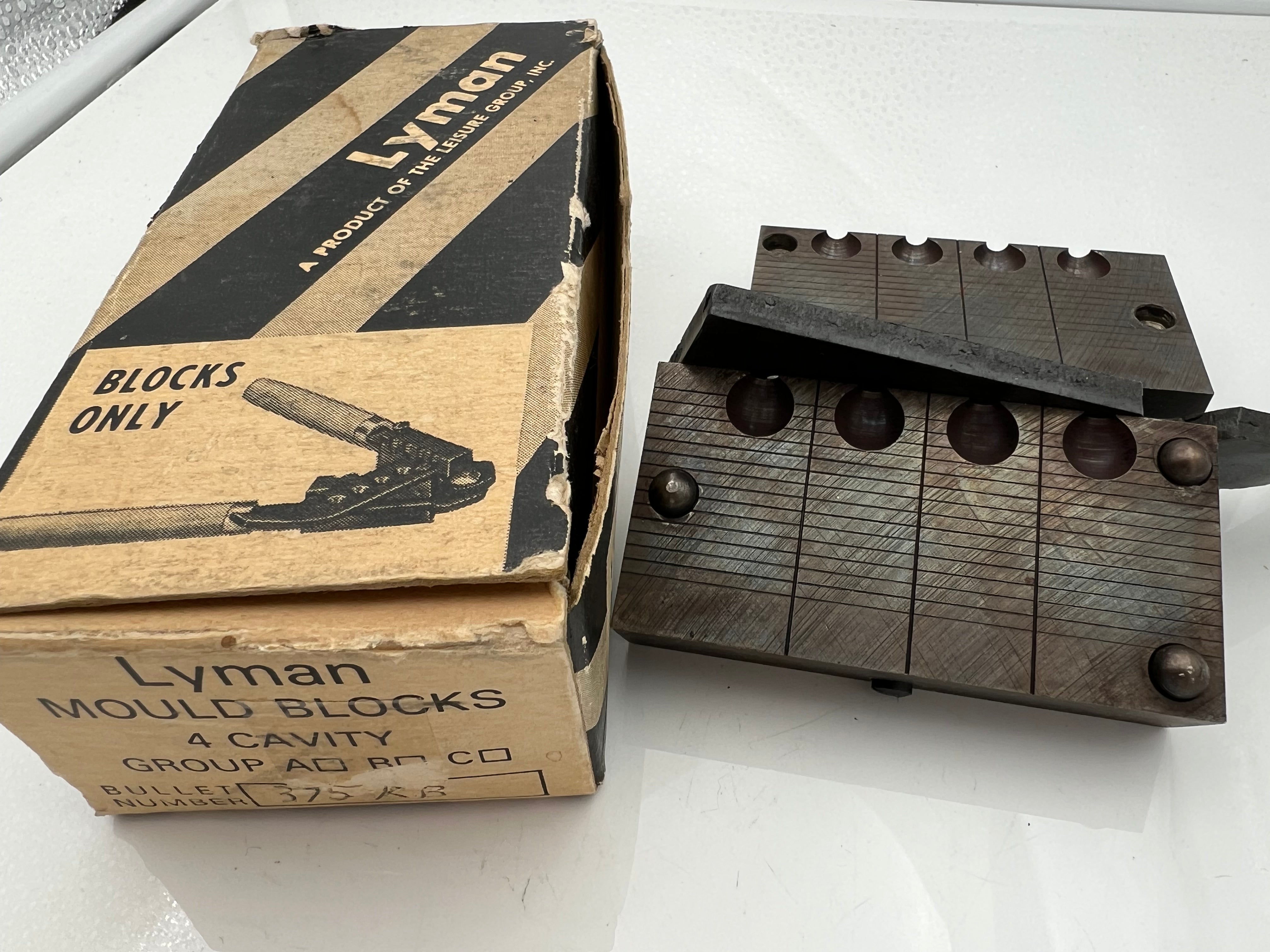 Gießkokille Bleikugel .375 RB, 4-fach Kokille