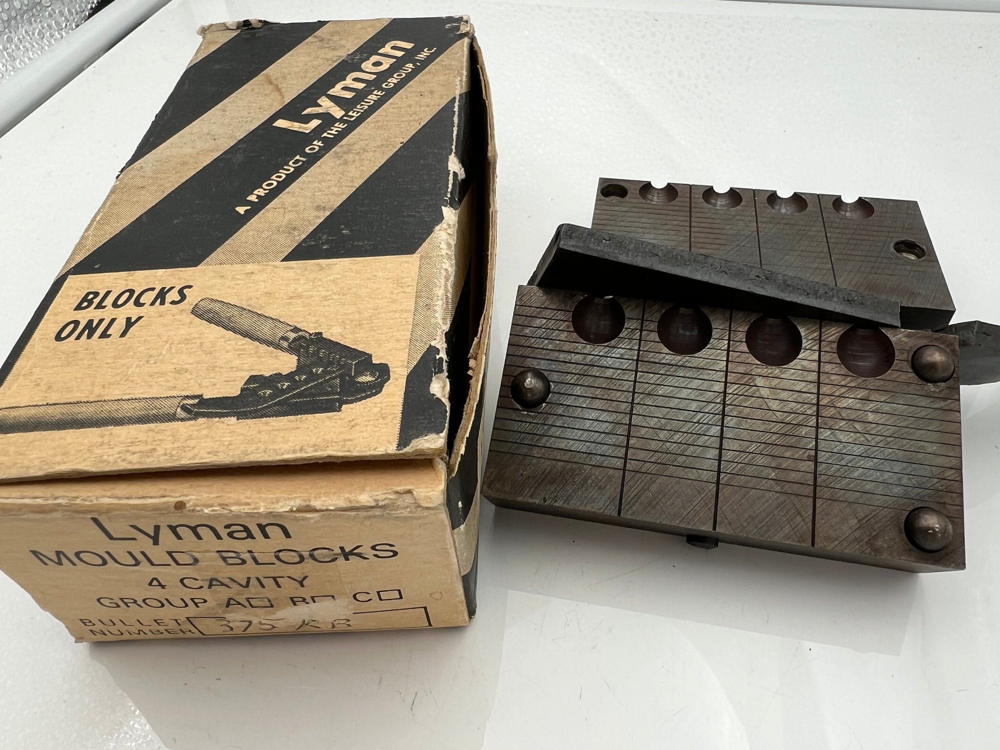 Gießkokille Bleikugel .375 RB, 4-fach Kokille