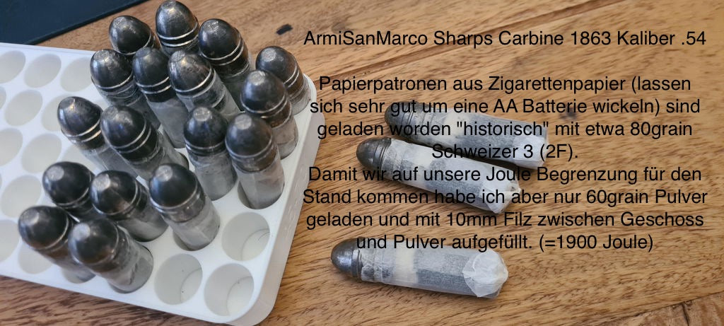Cal.544 | Sharps/Gallager pour cartouche de papier