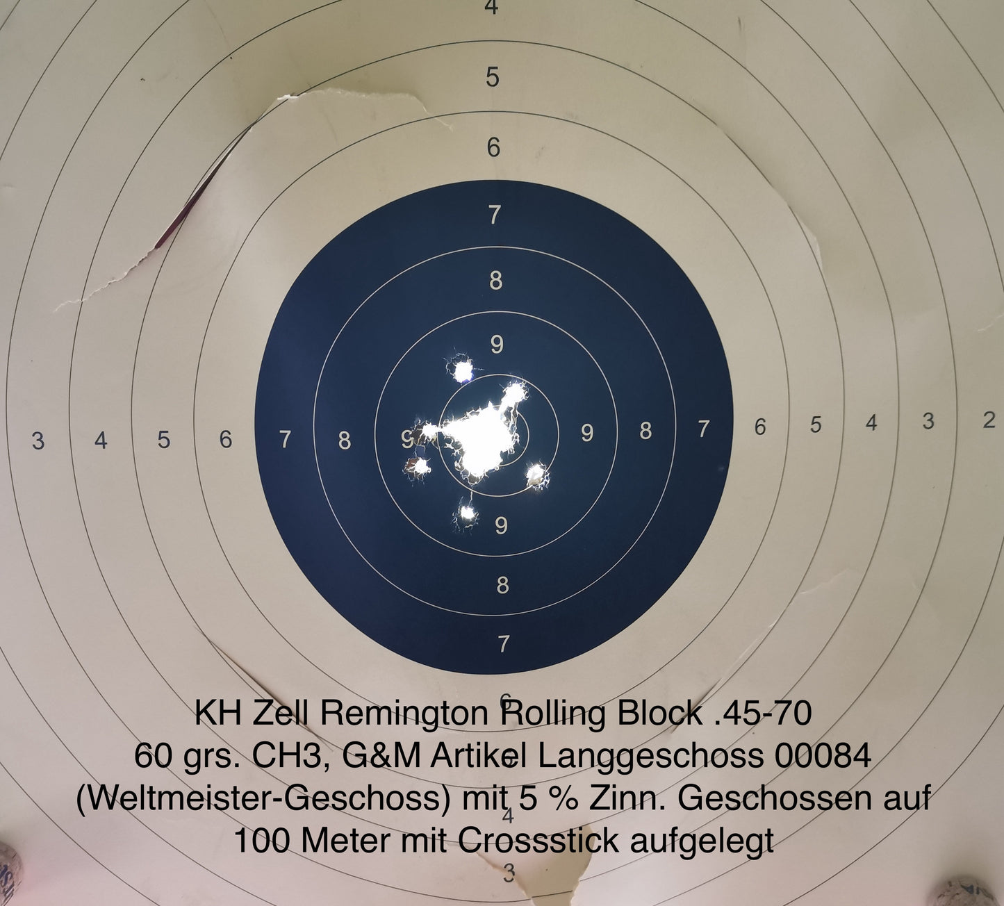 Kal. .461 | Schwere Sharps Lang "Weltmeister" | 5% Zinn