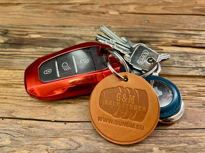 G&amp;M genuine leather keychain