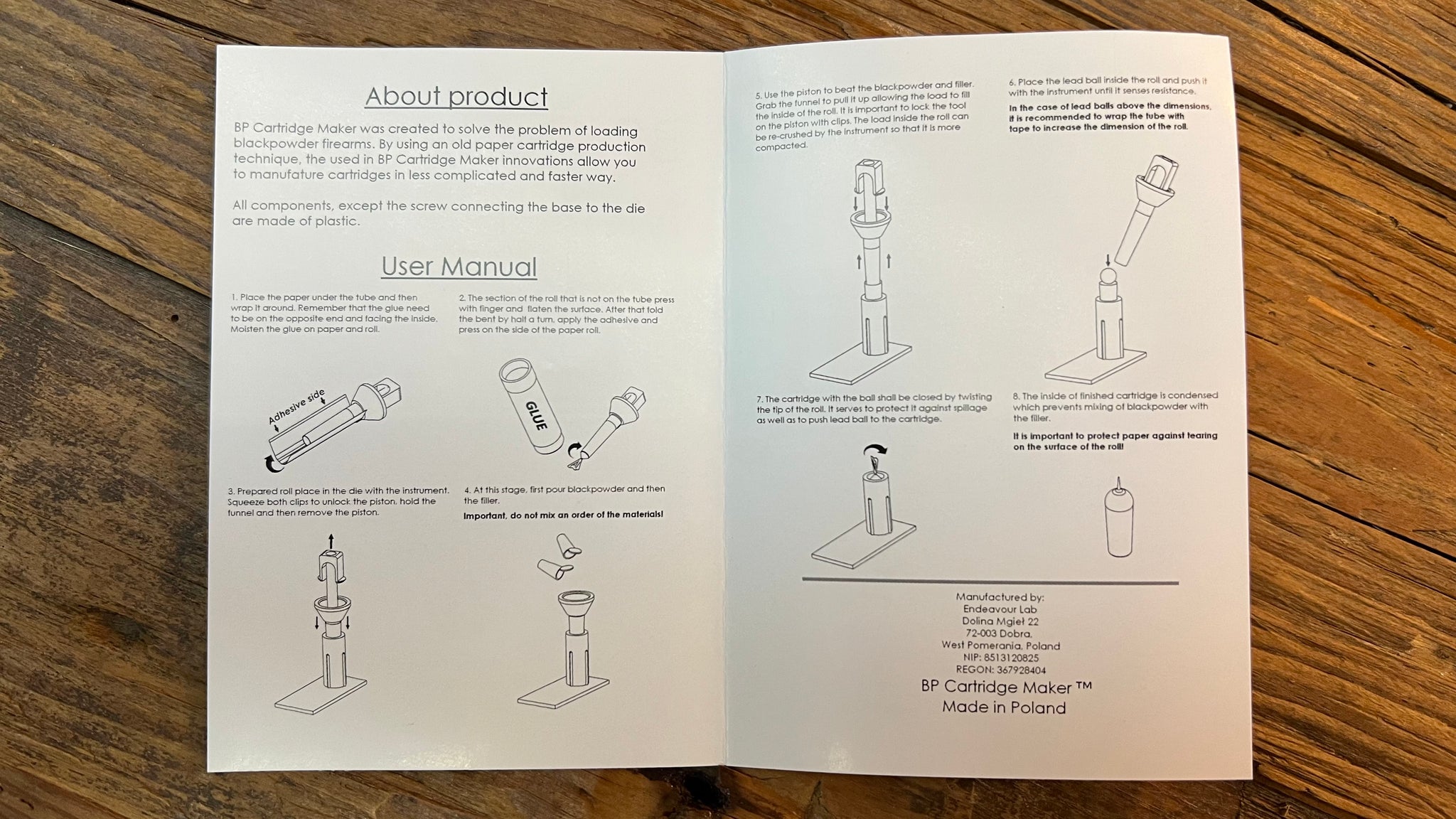 Paper cartridges manufacturer cal. .36 / .44 | BP Maker